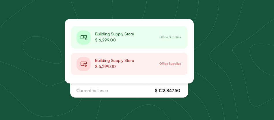 Automated bookkeeping with income and expense tracking